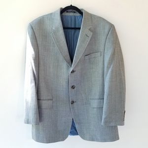 Ralph Lauren silk blazer sport coat size 46R tweed